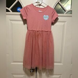 Wonder Nation Pink Dress with Heart Accent
